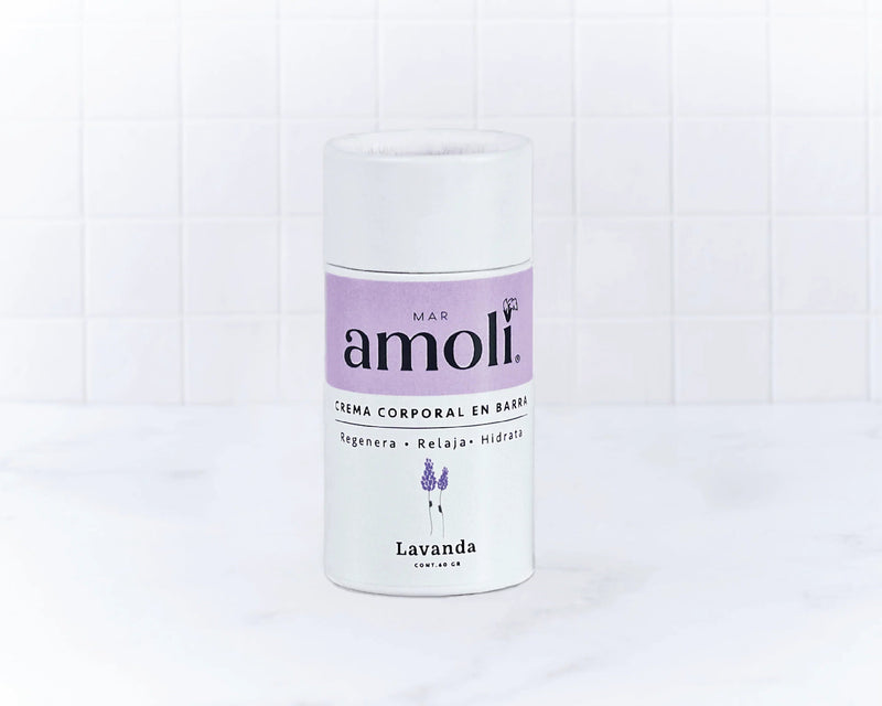 Crema sólida de lavanda en barra de Mar Amoli