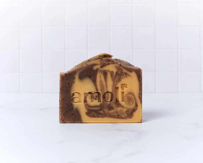 Jabón artesanal de Café, Cacao y Canela de Mar Amoli