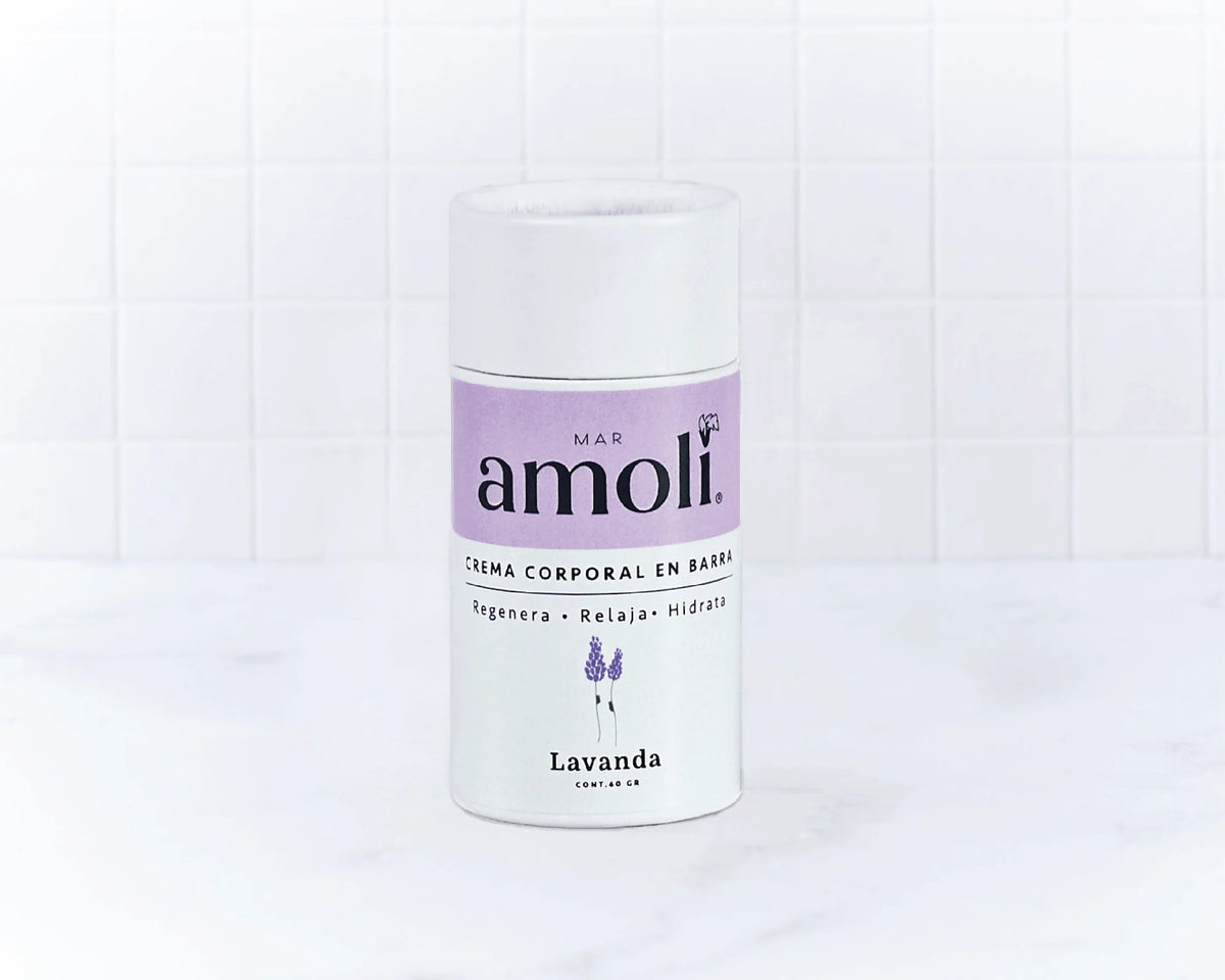 Crema sólida de lavanda en barra de Mar Amoli