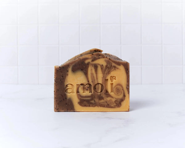 Jabón artesanal de Café, Cacao y Canela de Mar Amoli