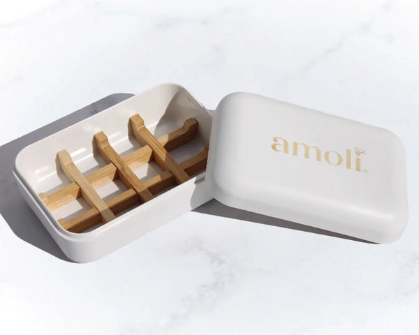 Estuche de Viaje para Jabón de Fibra de Bambú - Mar Amoli