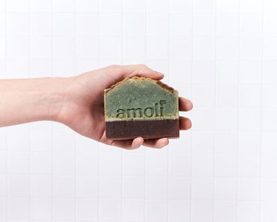 Jabón de Chocolate y Menta - Mar Amoli Jabones Artesanales Mexicanos Libres de Tóxicos Veganos y Ecológicos