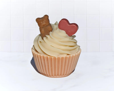 Jabón de Cupcake San Valentín - Mar Amoli Jabones Artesanales Mexicanos Libres de Tóxicos Veganos y Ecológicos