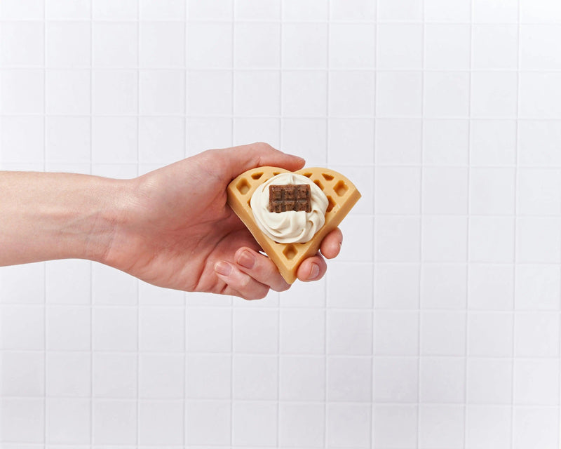 Jabón de Waffle - Mar Amoli Jabones Artesanales Mexicanos Libres de Tóxicos Veganos y Ecológicos