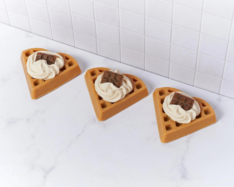 Jabón de Waffle - Mar Amoli Jabones Artesanales Mexicanos Libres de Tóxicos Veganos y Ecológicos