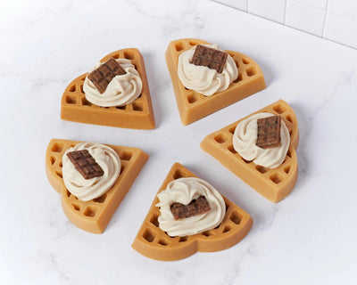 Jabón de Waffle - Mar Amoli Jabones Artesanales Mexicanos Libres de Tóxicos Veganos y Ecológicos