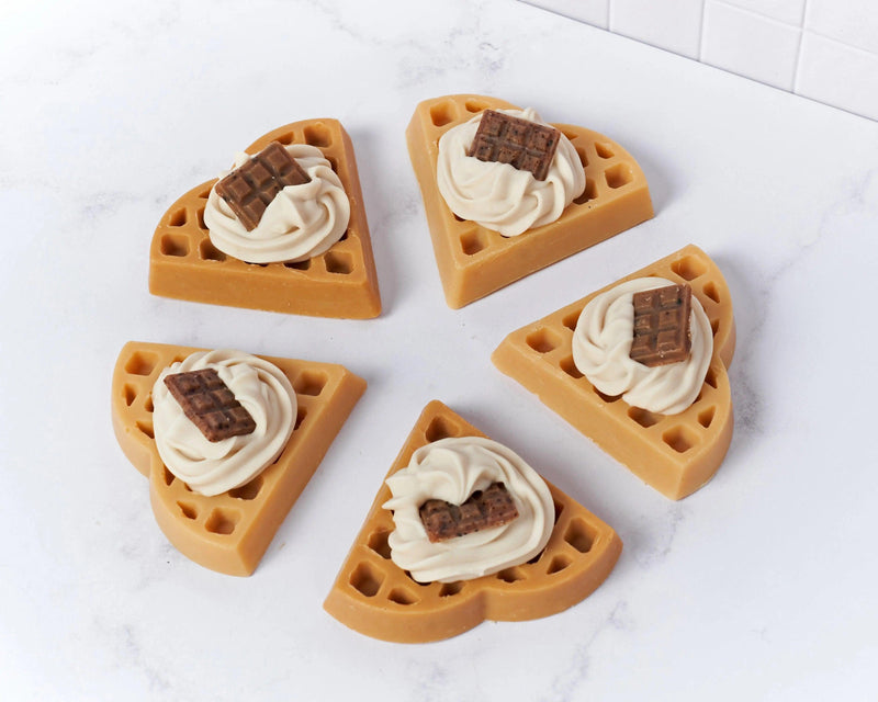 Jabón de Waffle - Mar Amoli Jabones Artesanales Mexicanos Libres de Tóxicos Veganos y Ecológicos