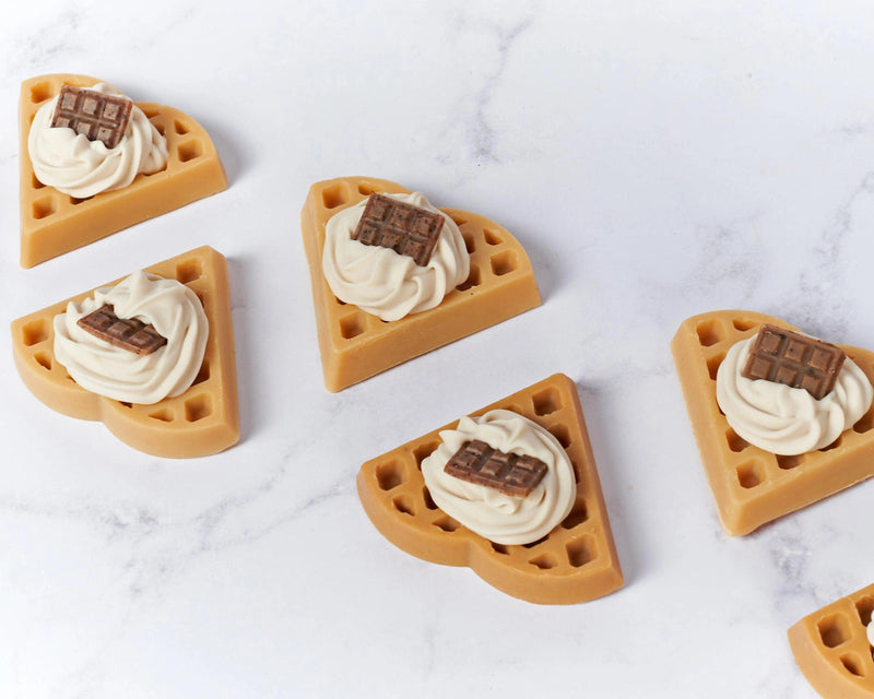 Jabón de Waffle - Mar Amoli Jabones Artesanales Mexicanos Libres de Tóxicos Veganos y Ecológicos
