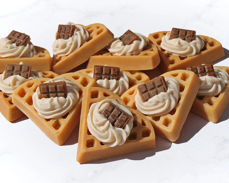 Jabón de Waffle - Mar Amoli Jabones Artesanales Mexicanos Libres de Tóxicos Veganos y Ecológicos