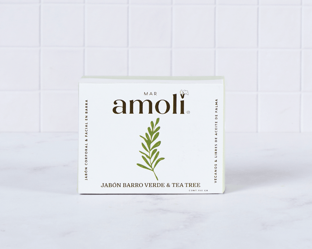 Jabón de Barro Verde y Tea Tree - Mar Amoli