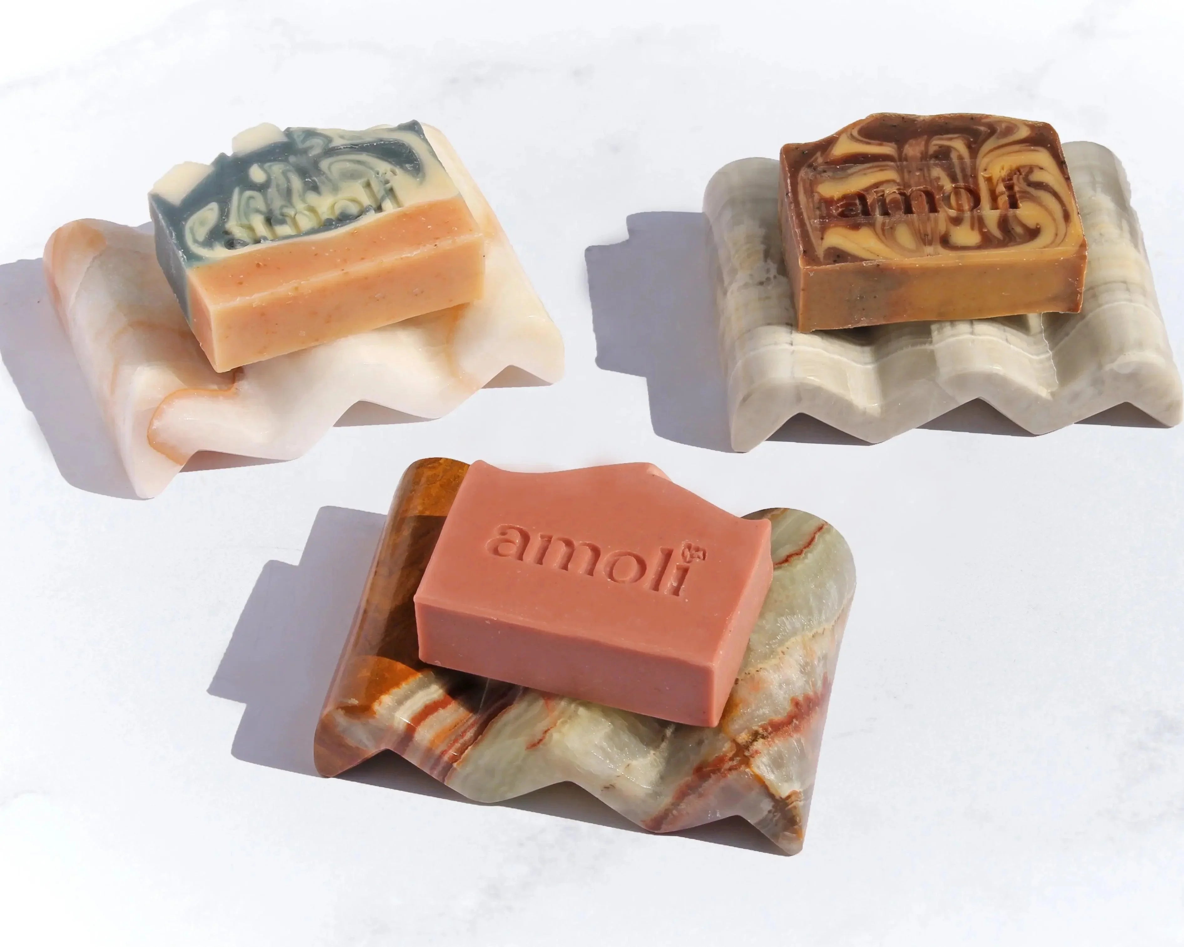 Jabonera Ola de Ónix - Mar Amoli