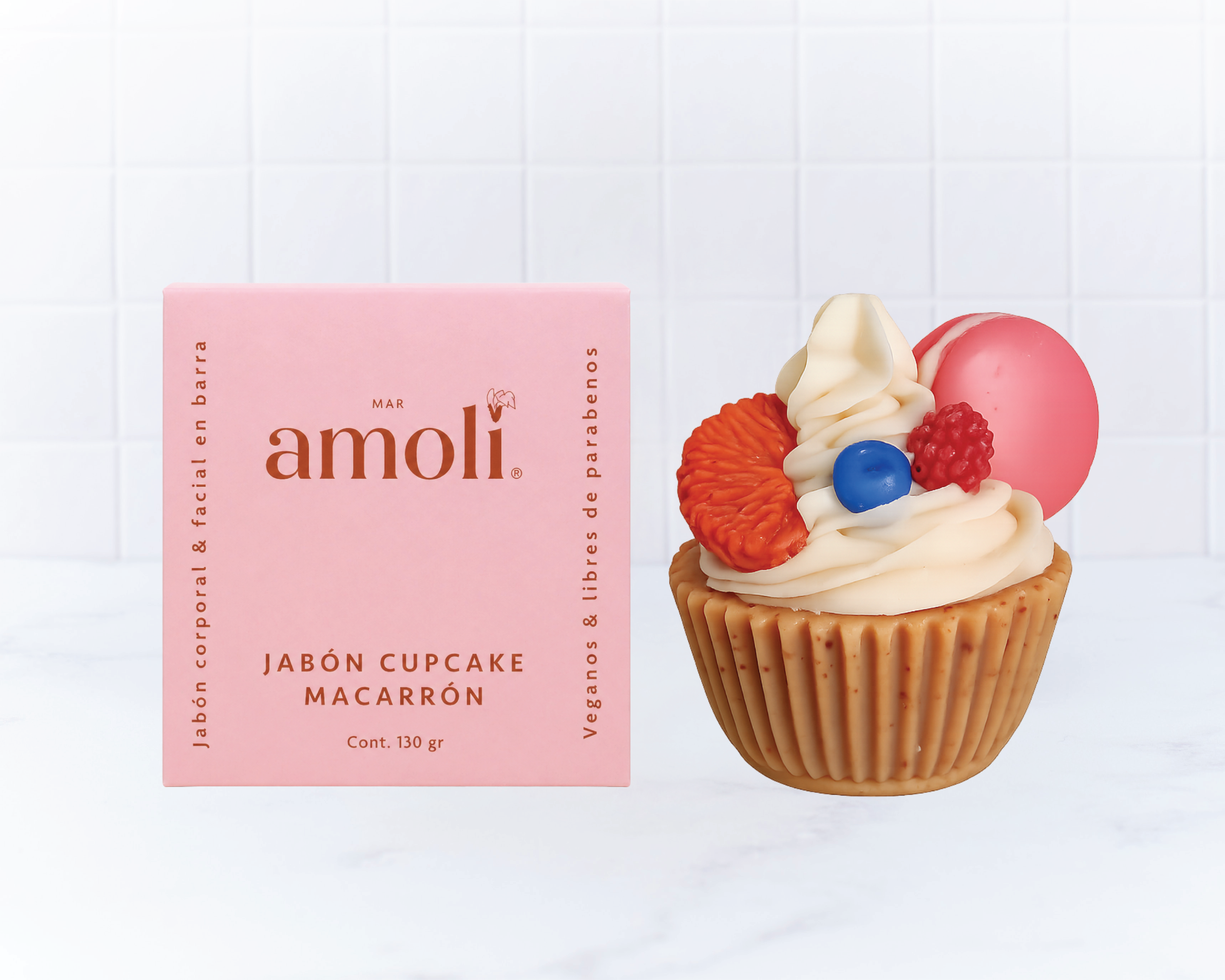 Jabón de Cupcake con Macarrón